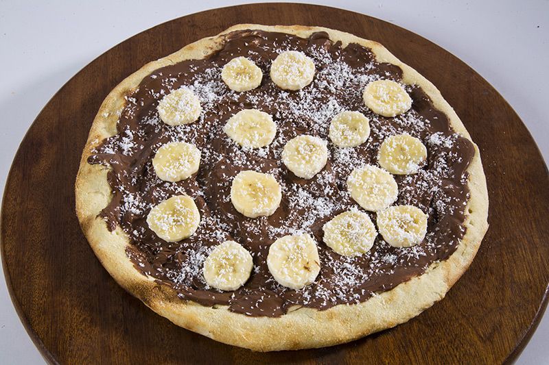 Pizza Nutella, Banane et Coco 26cm